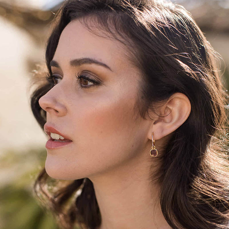 Pendientes Aros Bior Plata Azul Agua