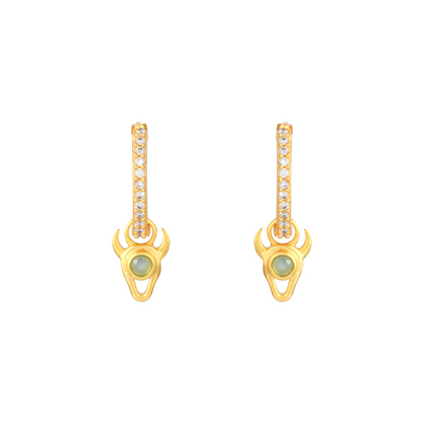 Pendientes Aros Desmontables Byk Verde agua