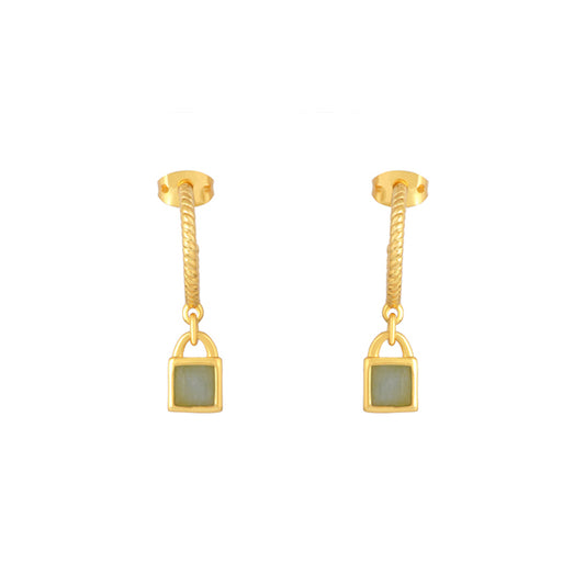 Pendientes Aros Kiri Verde claro