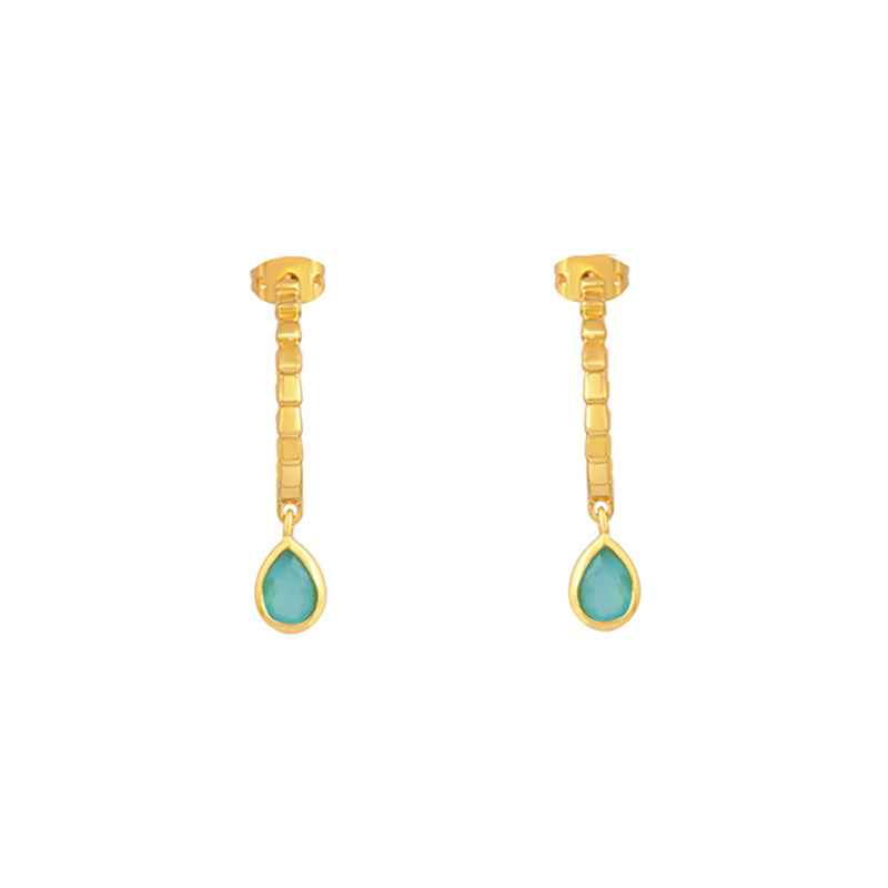 Pendientes Aros Leash Verde agua