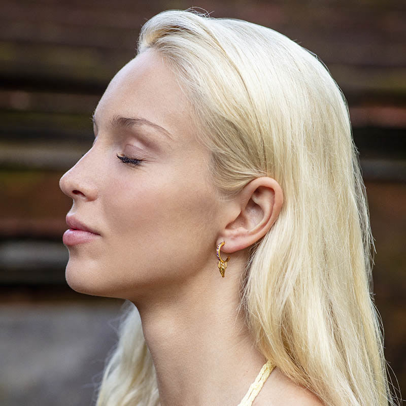 Pendientes Aros Manful Morados