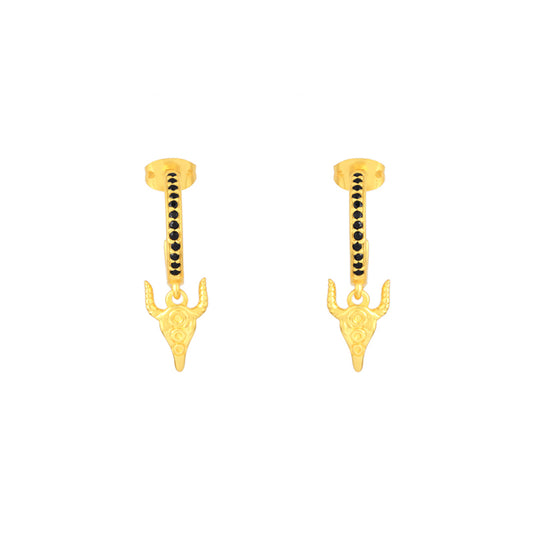 Pendientes Aros Manful Negro