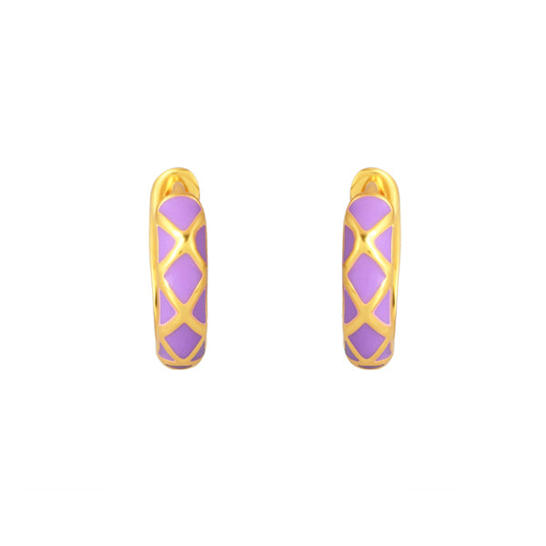 Pendientes Aros Tiles Morado claro