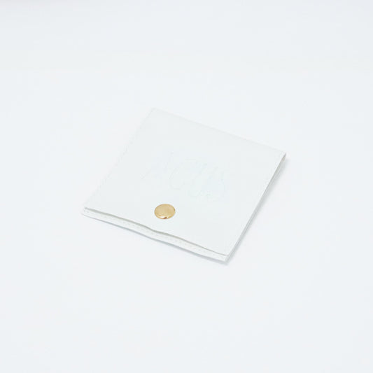 Bolsa De Polipiel Blanco Botón