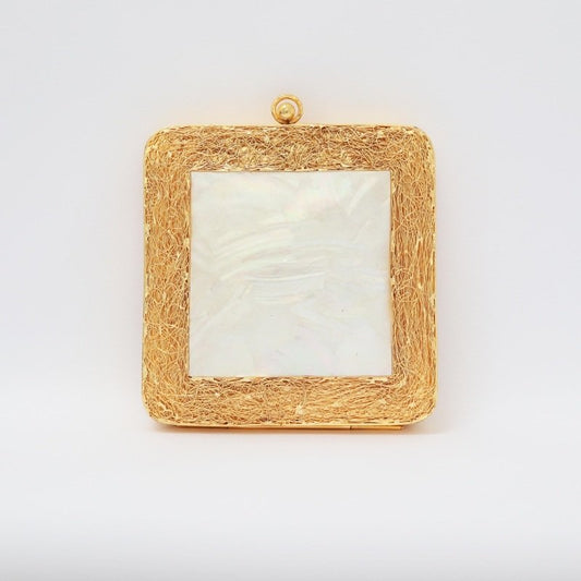 Clutch Deluxe Periyar Blanco Nácar