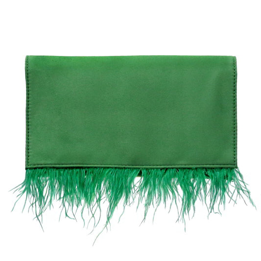 Bolso Sobre Charleston Plumas Verde