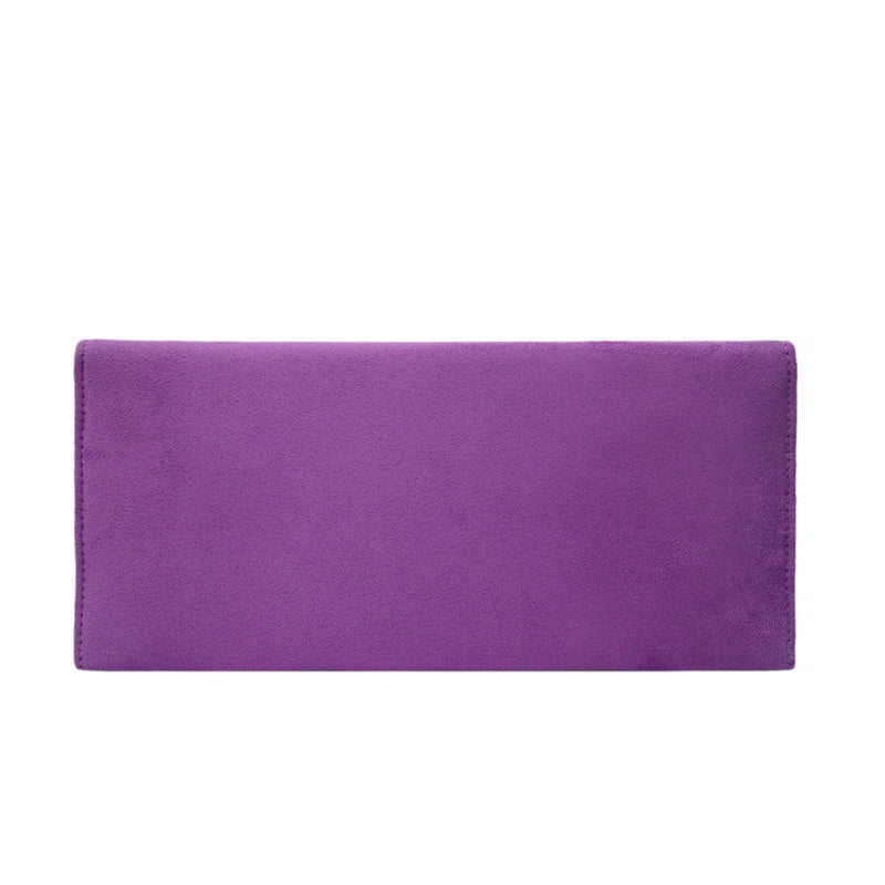 Bolso Sobre Cromo Morado