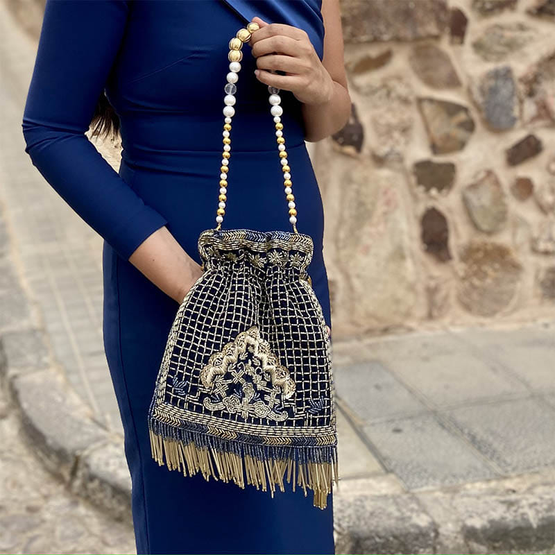 Bombonera Balayi Azul oscuro