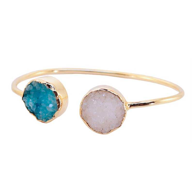 Brazalete Kivi Blanco y Azul turquesa