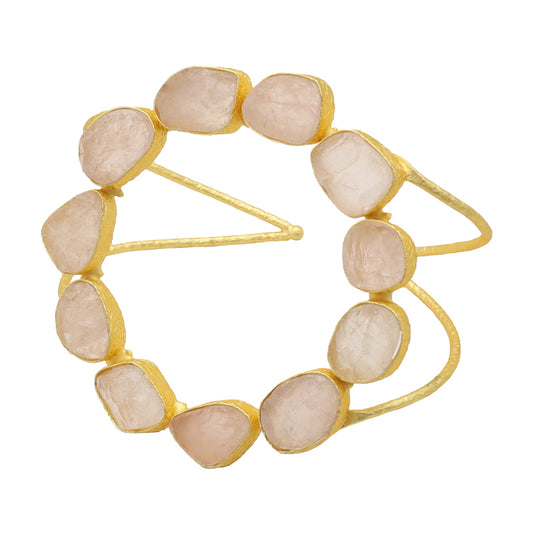 Brazalete Kolo Rosa Cuarzo