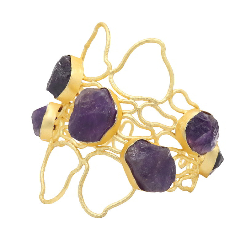 Brazalete Úrsula Morado Amatista