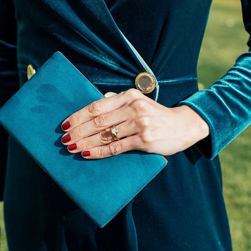 Cartera Invitada Azul Marino