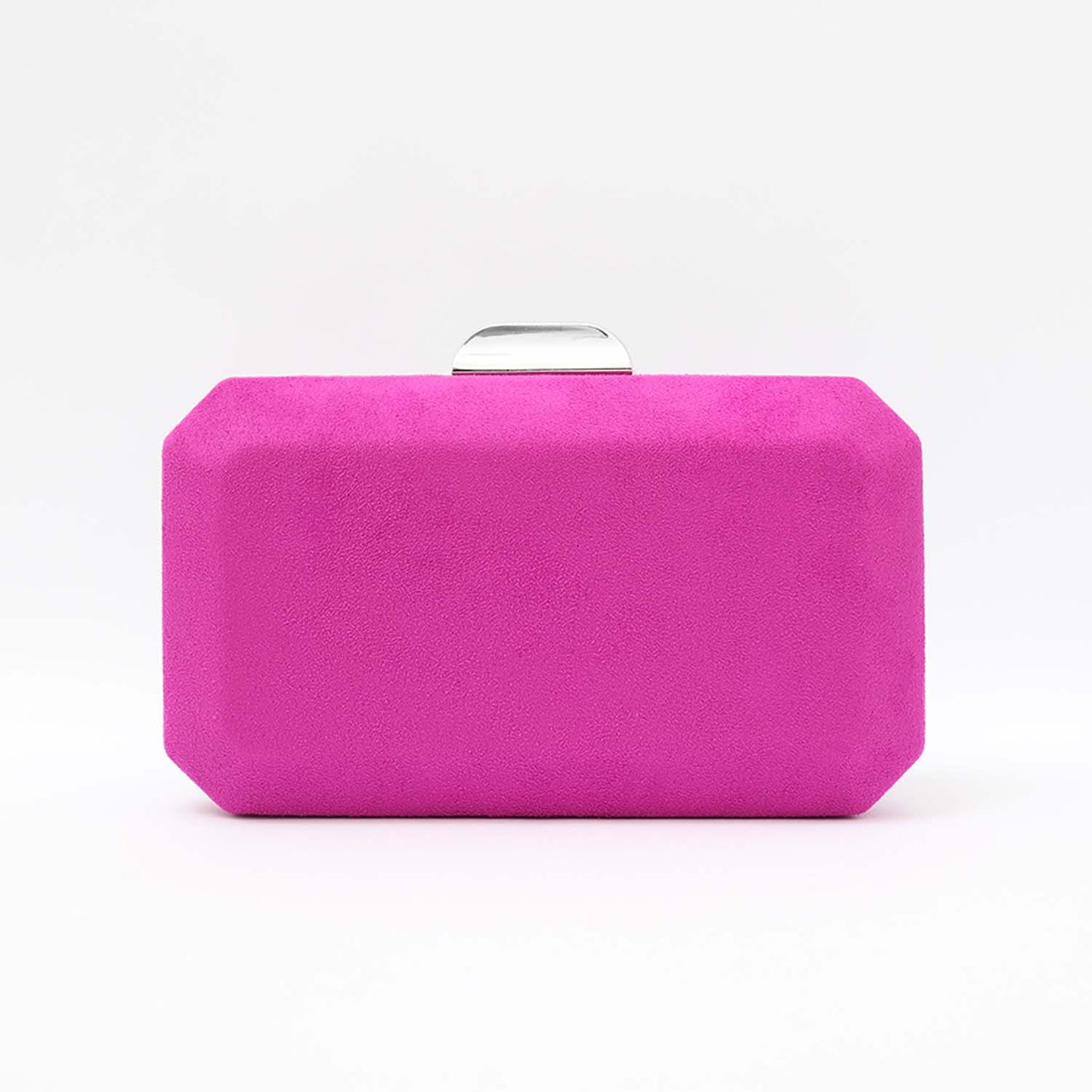 Cartera Octogon Plata Fucsia