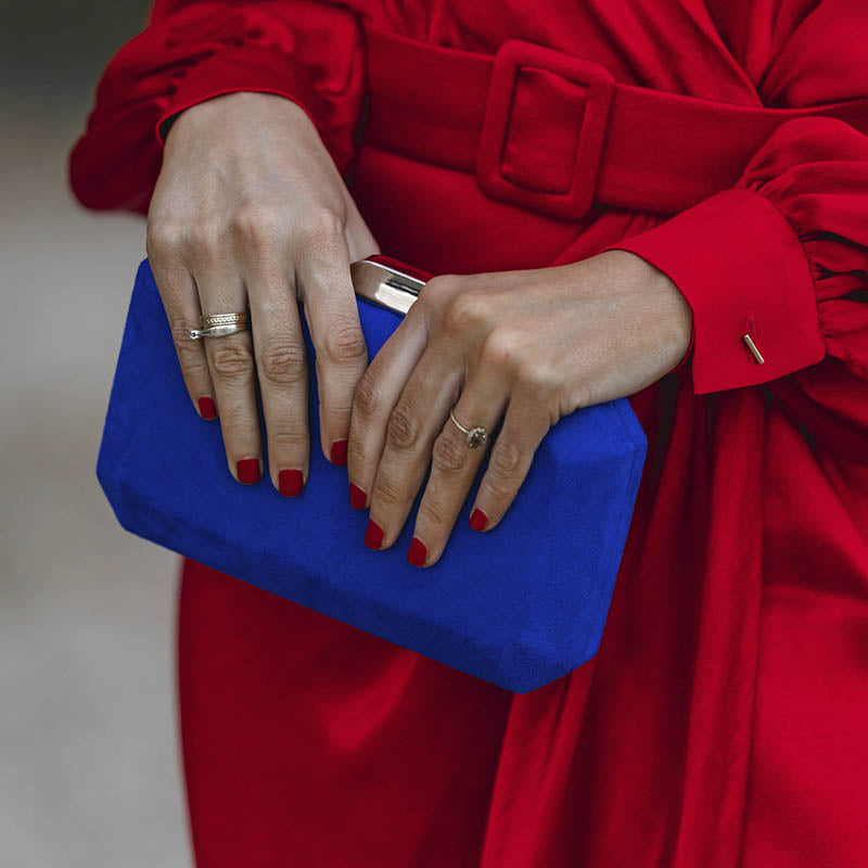 Cartera Octogon Plata Gris