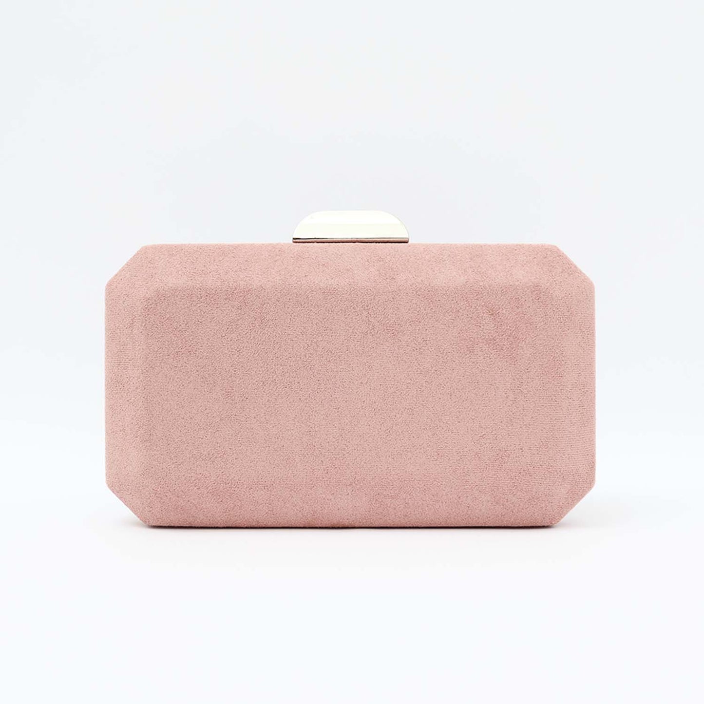 Cartera Octogon Plata Rosa Empolvado