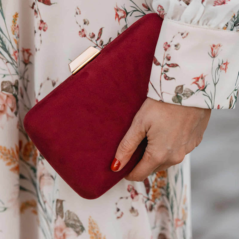 Cartera Round Plata Naranja Coral