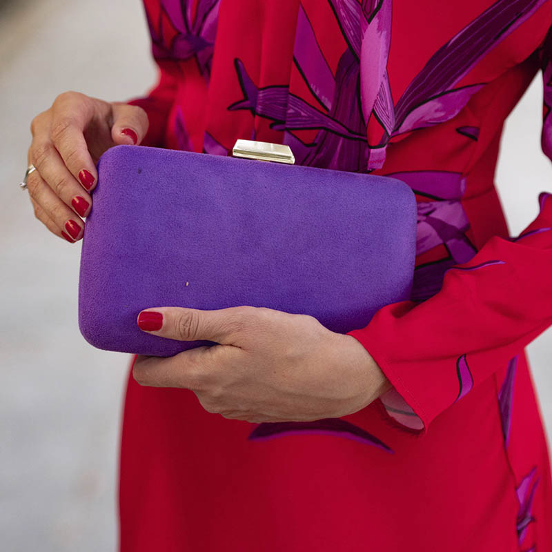 Cartera Round Morado