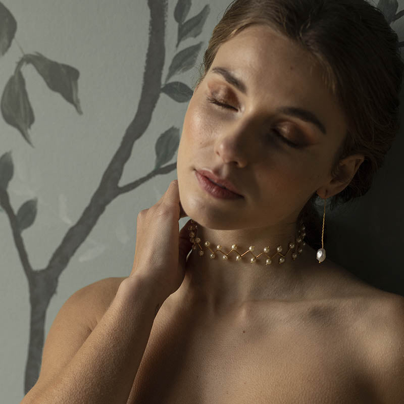 Choker Halley Perlas