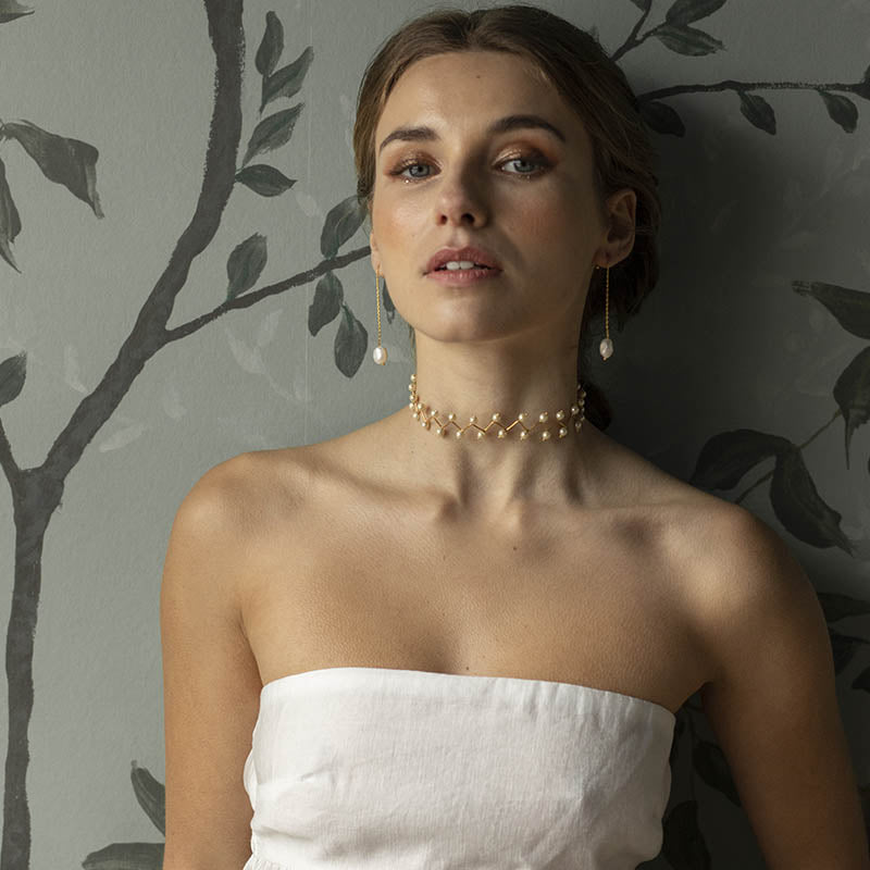 Choker Halley Perlas