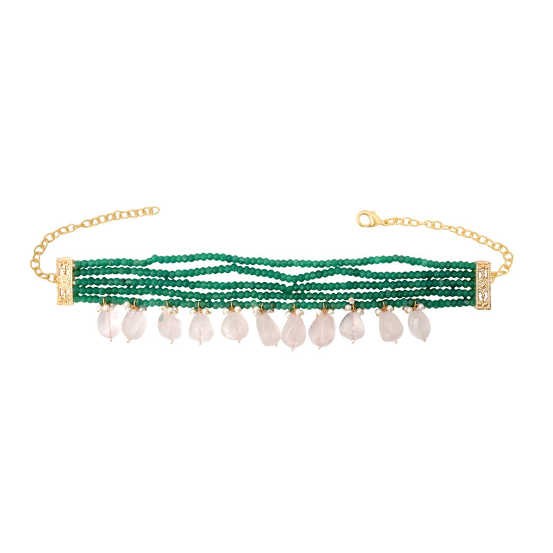 Choker Handler Verde y Rosa