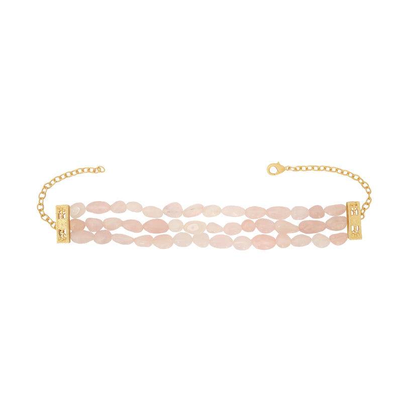 Choker Honiara Triple Rosa