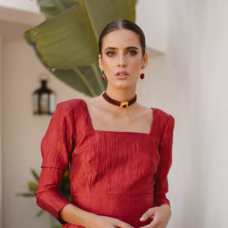 Pendientes Cloud Rubí