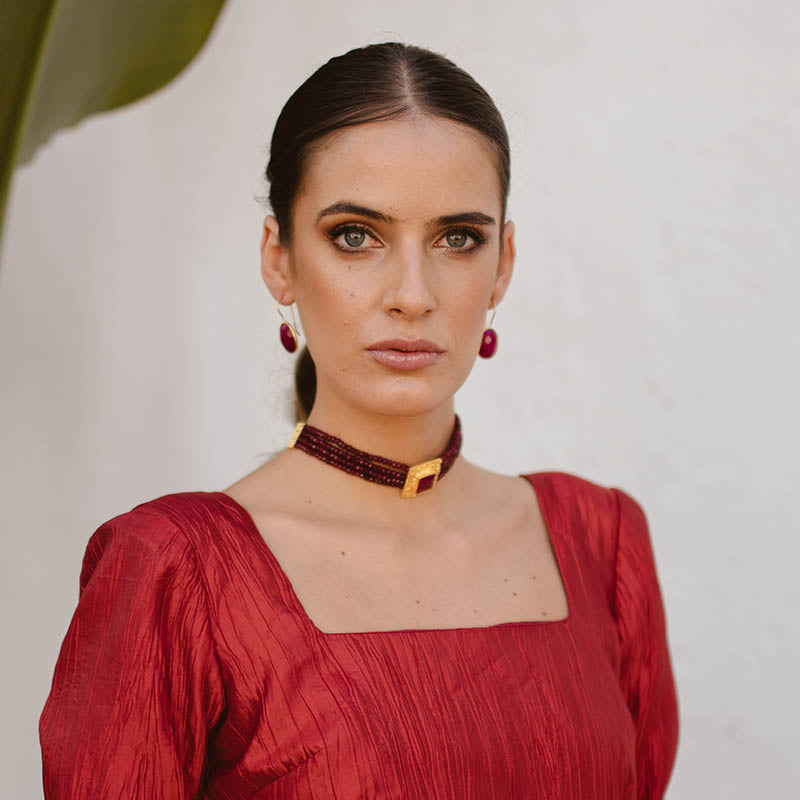 Pendientes Cloud Rubí