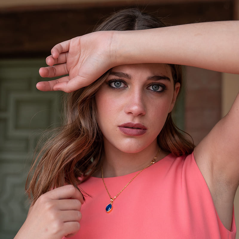 Colgante Contigo Fucsia mo