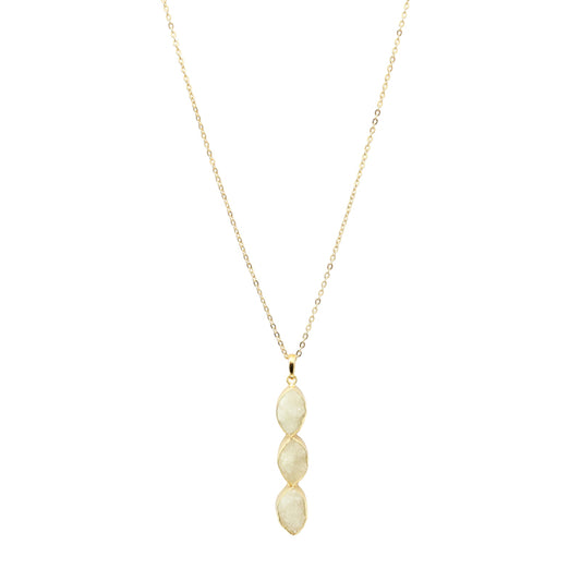 Colgante Longtear Drusa Blanco