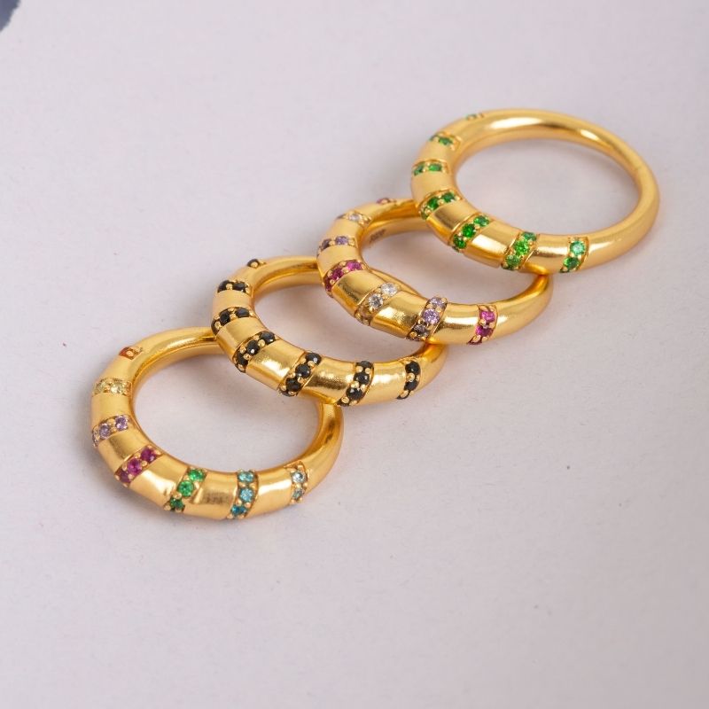 Anillo Dome Multicolor