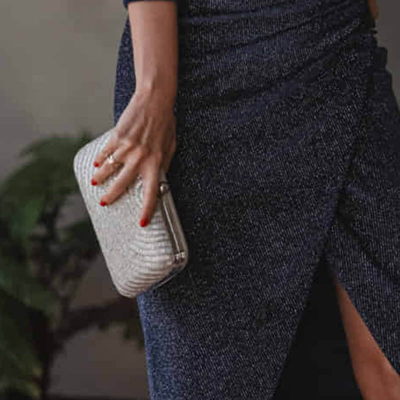 Bolso Arc Lentejuelas Plata