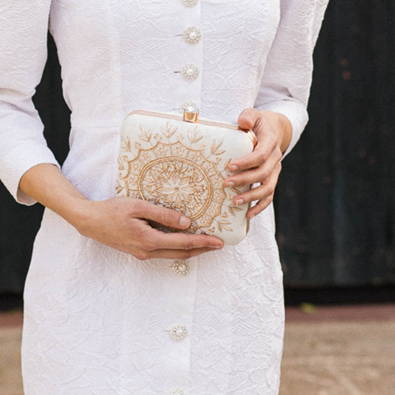 Bolso Cuadrado Sarni Blanco
