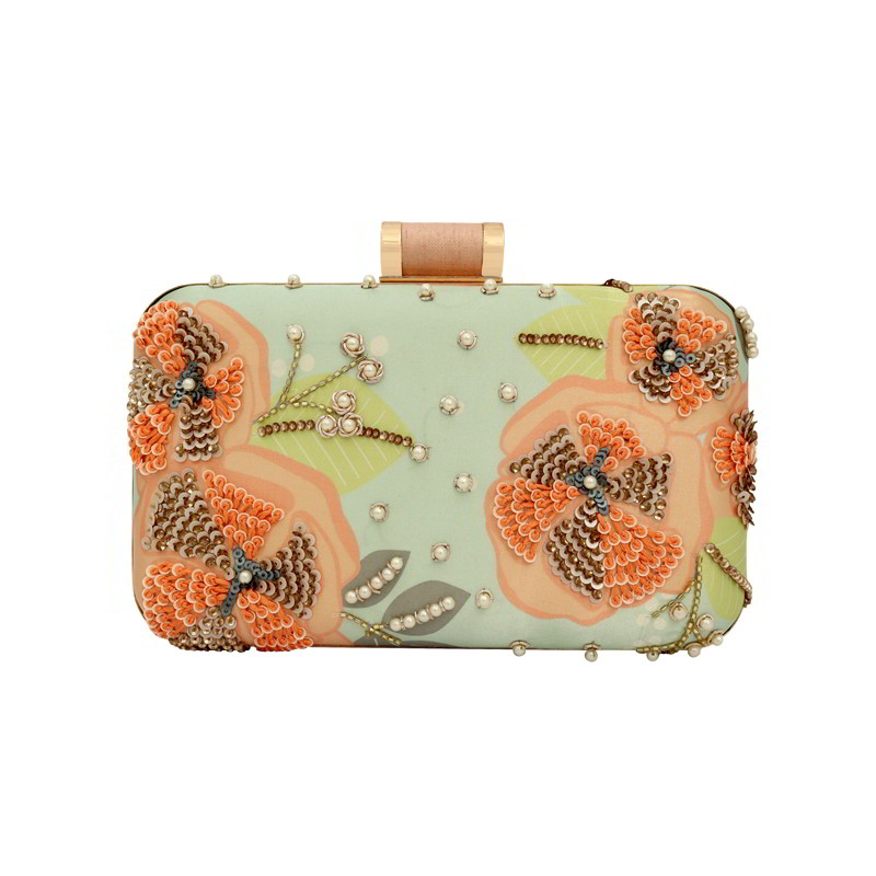 Bolso Jami Verde Agua y Coral