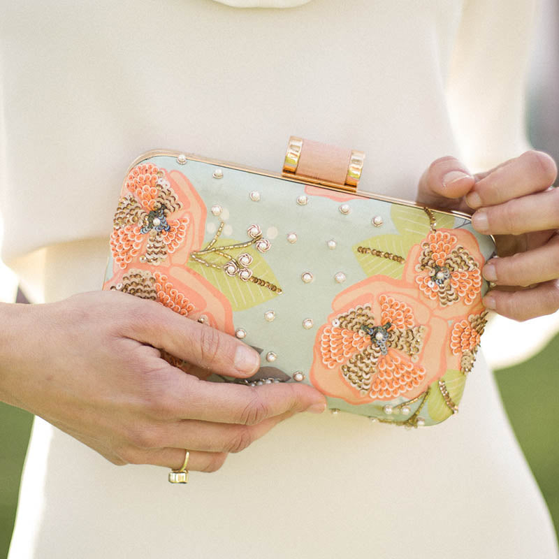 Bolso Jami Verde Agua y Coral