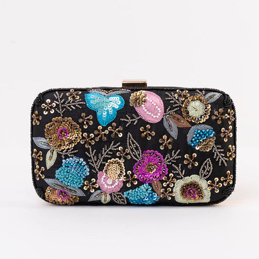 Bolso Kohima Negro, Fucsia y Azul