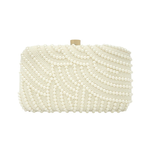 Bolso Mungel Perlas Blanco