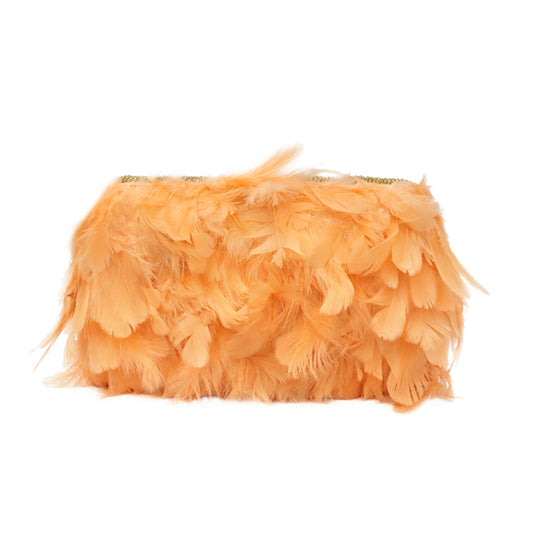 Bolso Tamlor Plumas Naranja