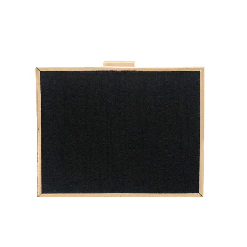 Clutch Cuadrado Escamas Fucsias