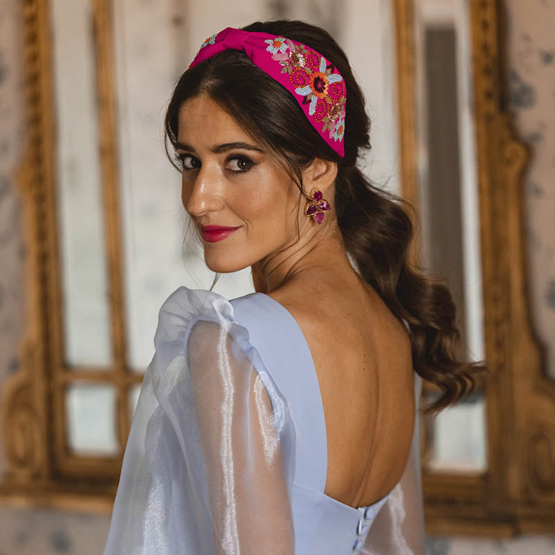 Pendientes Mairea Fucsia mo