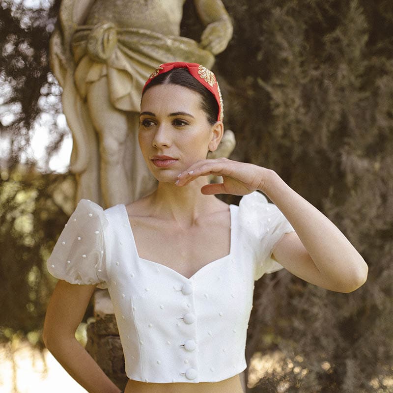 Diadema Pinnatisecto Naranja