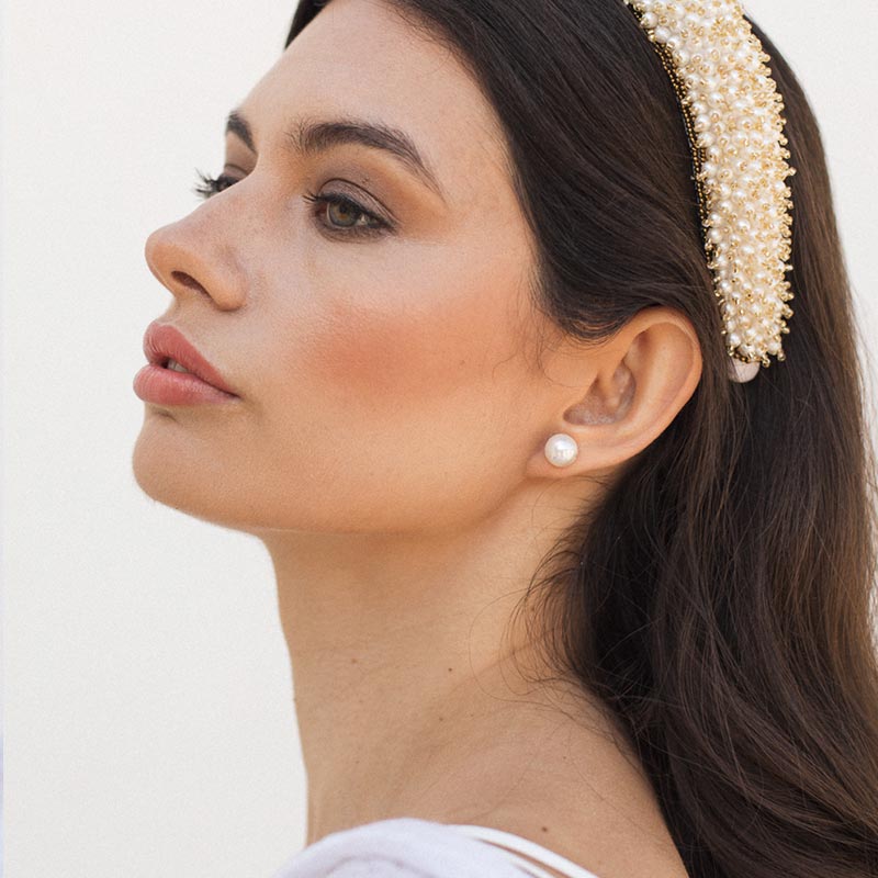 Pendientes Damisela Desmontable Perlas