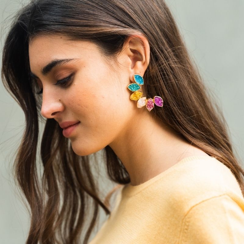 Pendientes Boreal Ed. Limitada Plata Multicolor