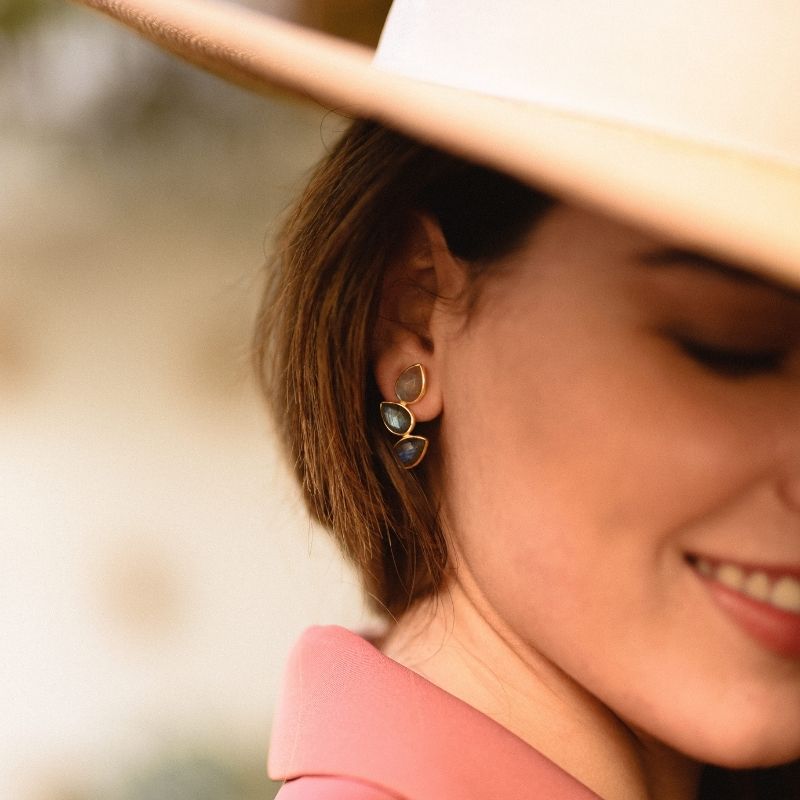 Pendientes Judit Iconic Labradorita