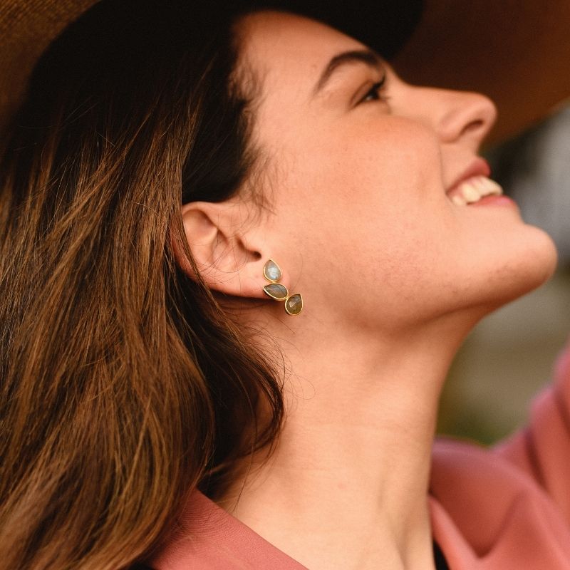 Pendientes Judit Iconic Labradorita