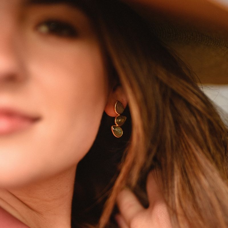 Pendientes Judit Iconic Labradorita