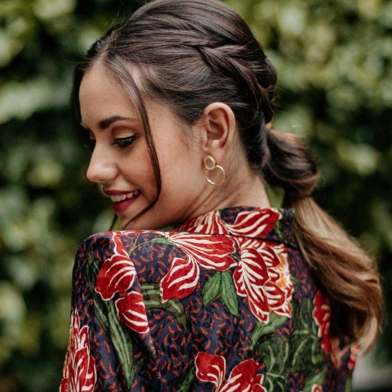 Pendientes Mini Diwa Ed. Limitada Pulida Negro