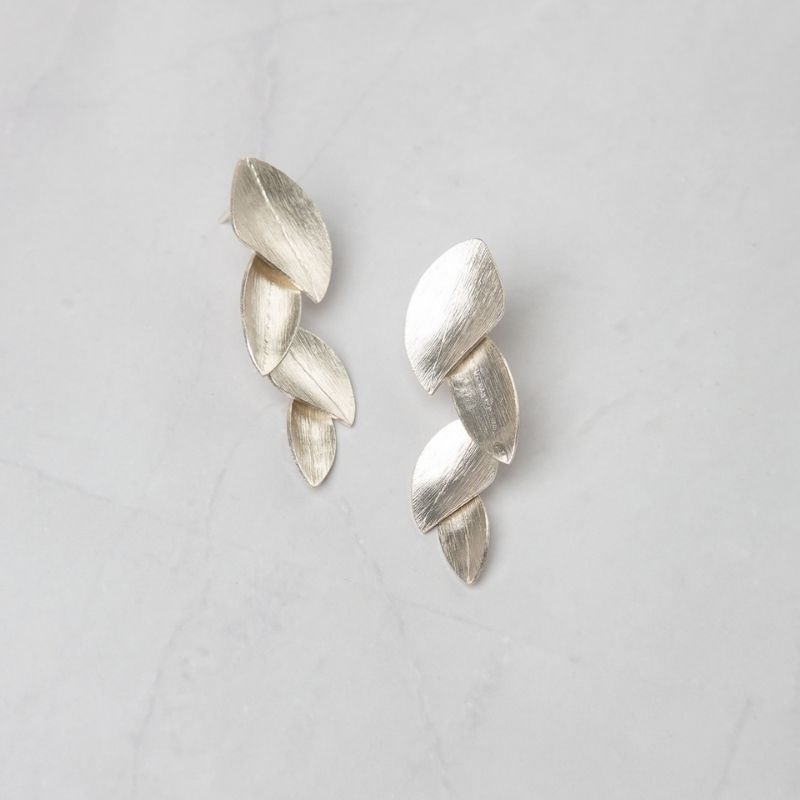 Pendientes Acacia Plata