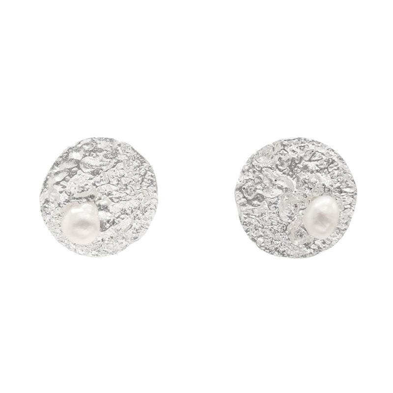 Pendientes Acontio Plata Perla