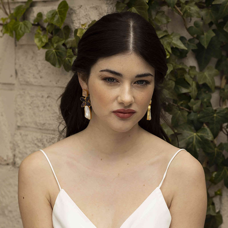 Pendientes Alana Morado