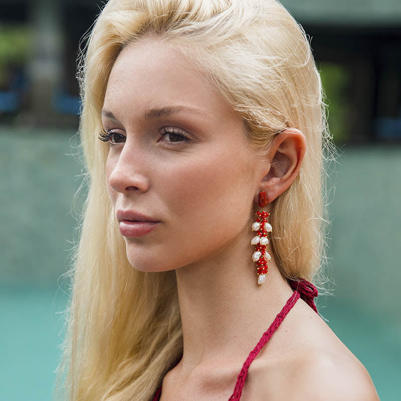 Pendientes Aldabra Rojo